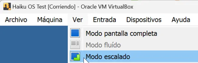 Instalando Haiku OS en Virtualbox