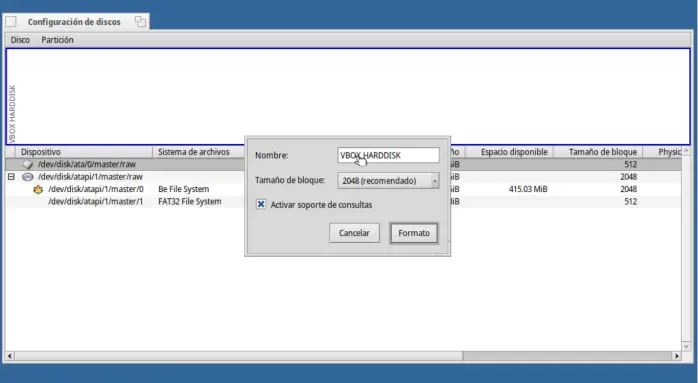 Instalando Haiku OS en Virtualbox