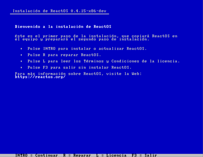 Instalando ReactOS en Virtualbox