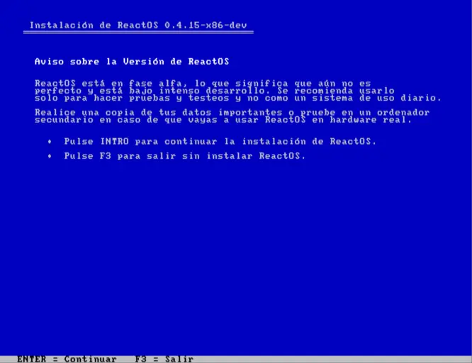 Instalando ReactOS en Virtualbox