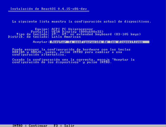 Instalando ReactOS en Virtualbox