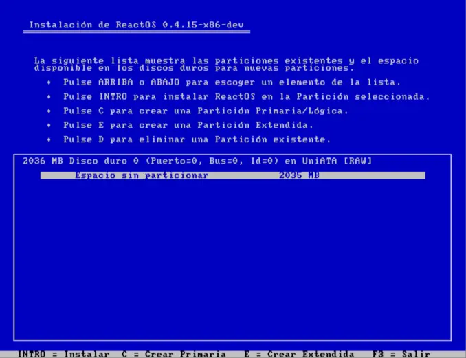 Instalando ReactOS en Virtualbox