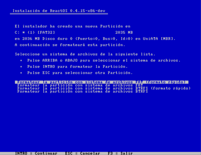 Instalando ReactOS en Virtualbox
