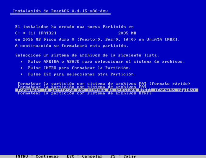 Instalando ReactOS en Virtualbox