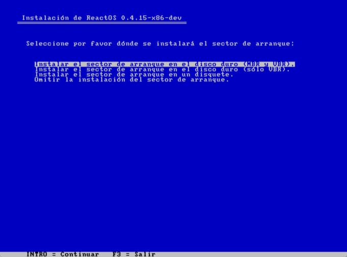 Instalando ReactOS en Virtualbox