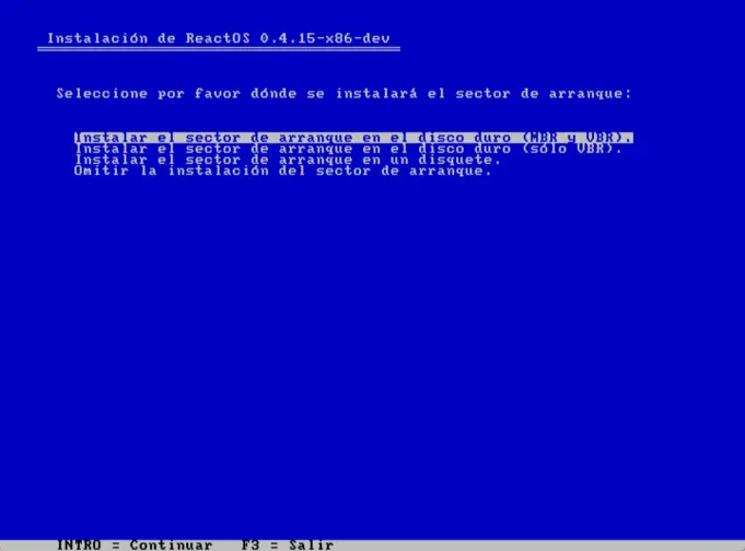 Instalando ReactOS en Virtualbox