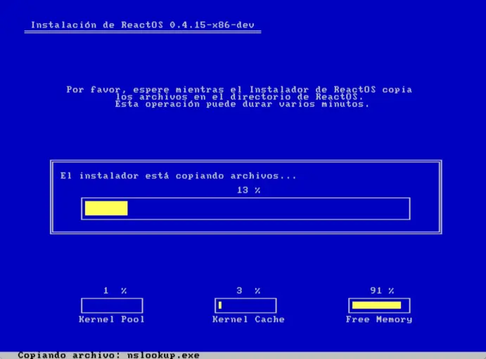 Instalando ReactOS en Virtualbox