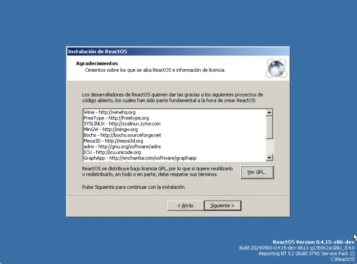 Instalando ReactOS en Virtualbox