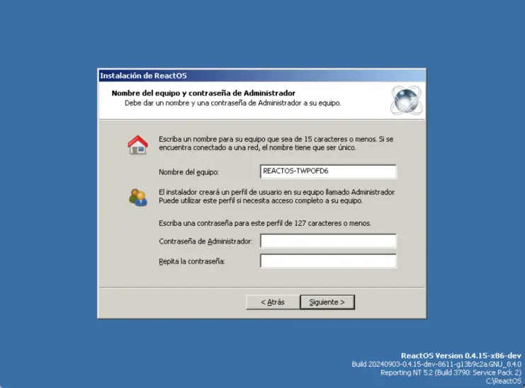 Instalando ReactOS en Virtualbox