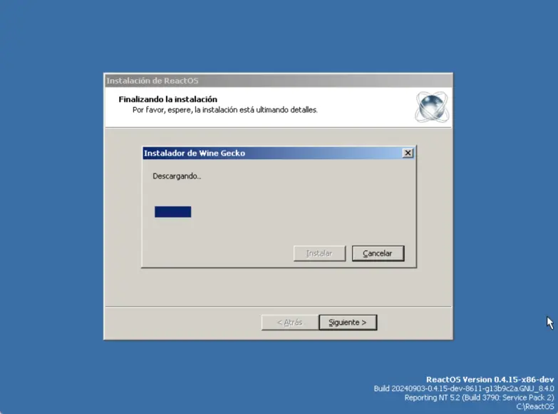 Instalando ReactOS en Virtualbox