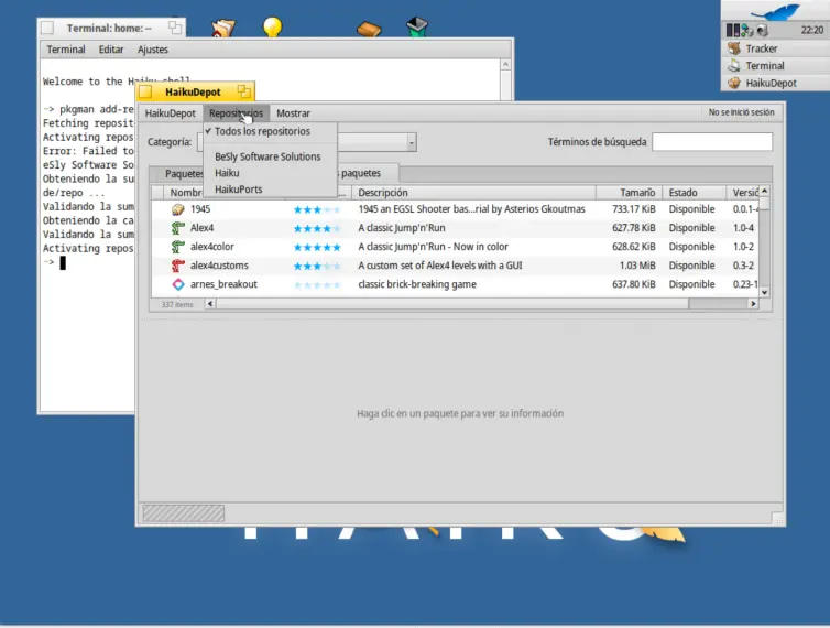 Instalando aplicaciones
