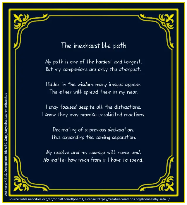 The inexhaustible path