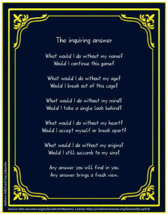The inquiring answer