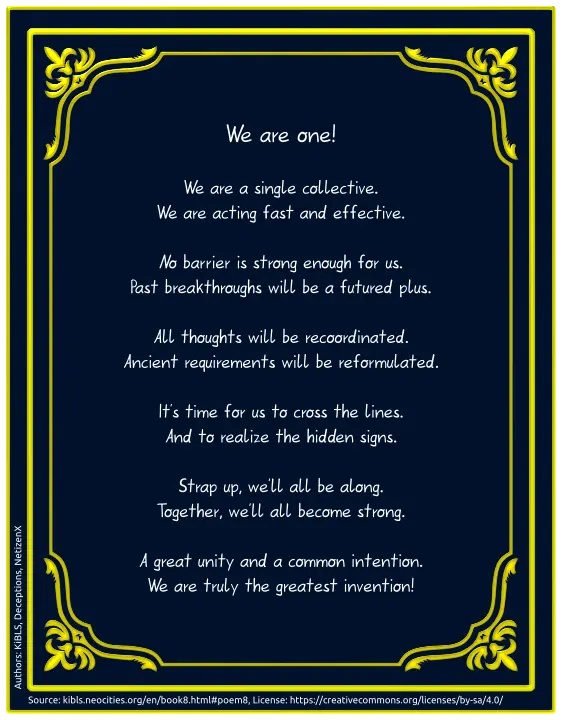 We are one!