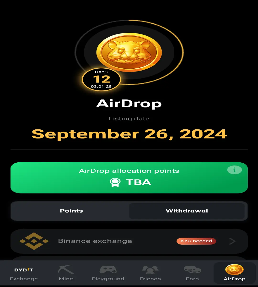 Hamster Kombat Airdrop Countdown