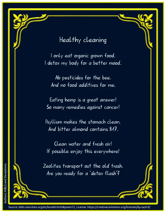Healthy cleaning