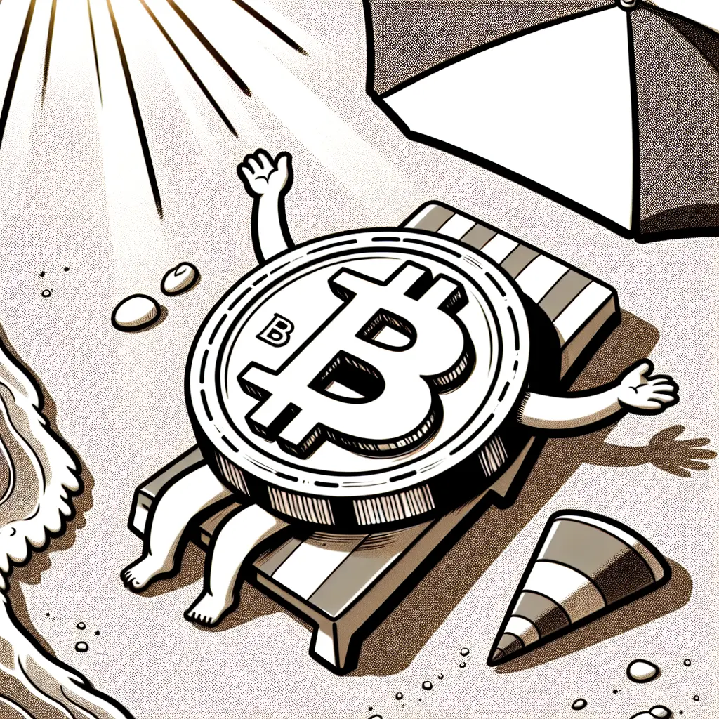 Crypto lounging at the beach