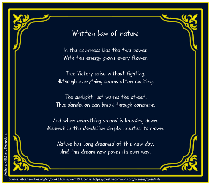 Written law of nature