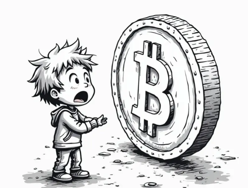 Boy amazed at Bitcoin