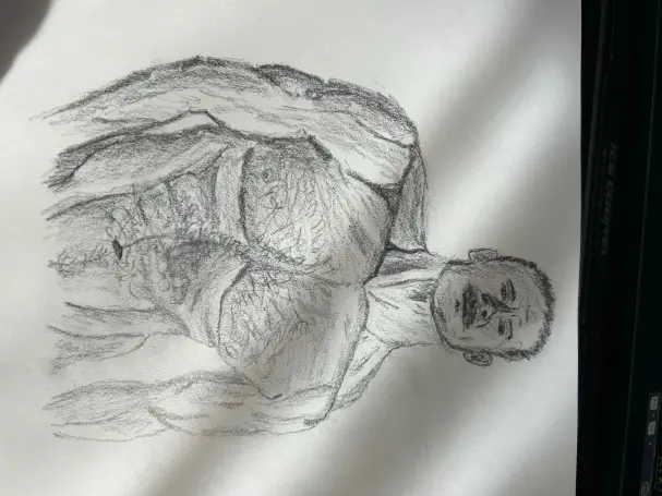 Cheyenne Jackson, #4B graphite pencil