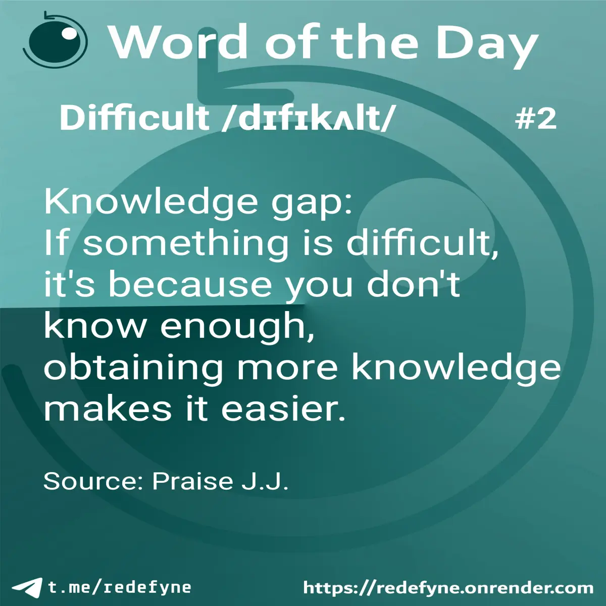 Operational definition of difficult