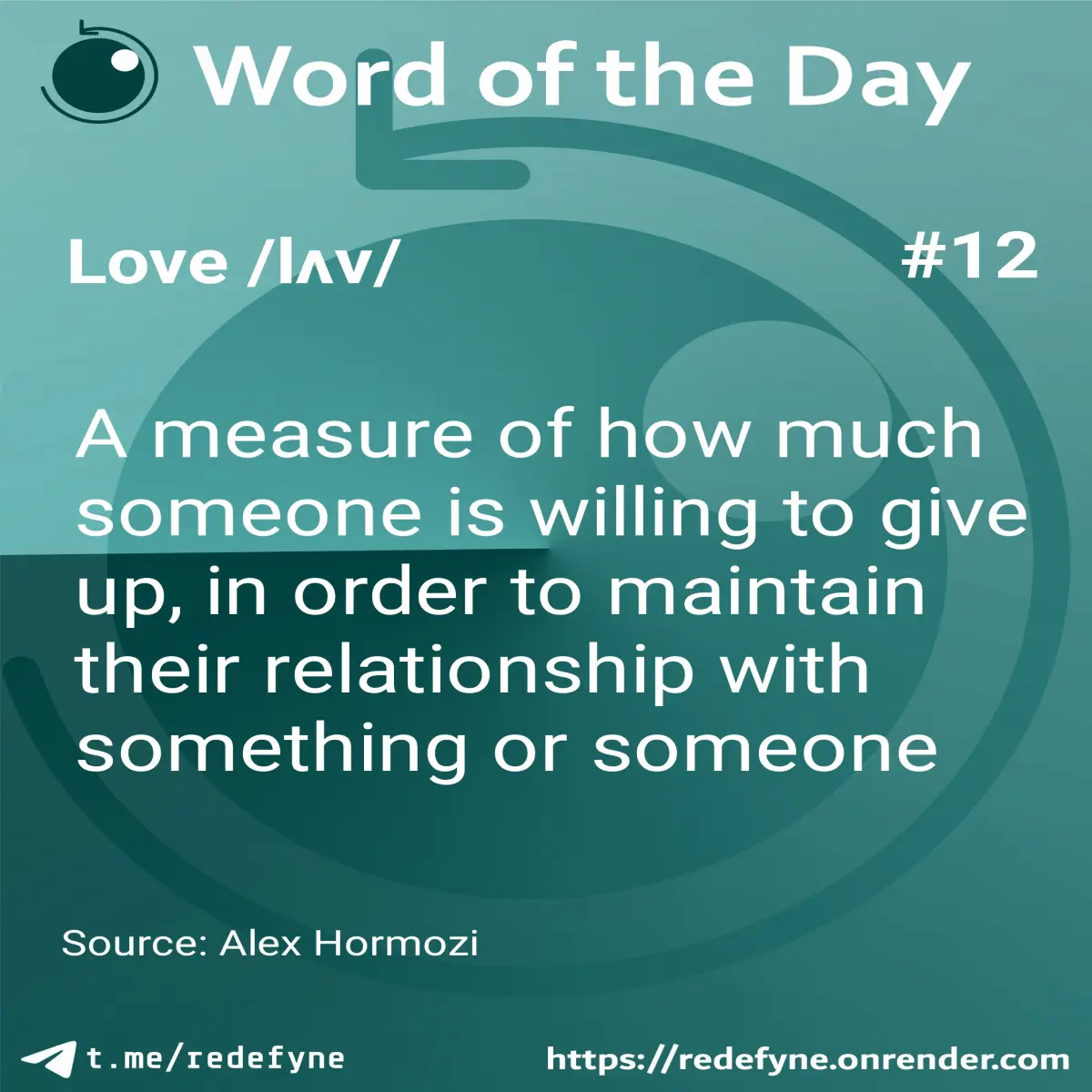 Operational definition of love