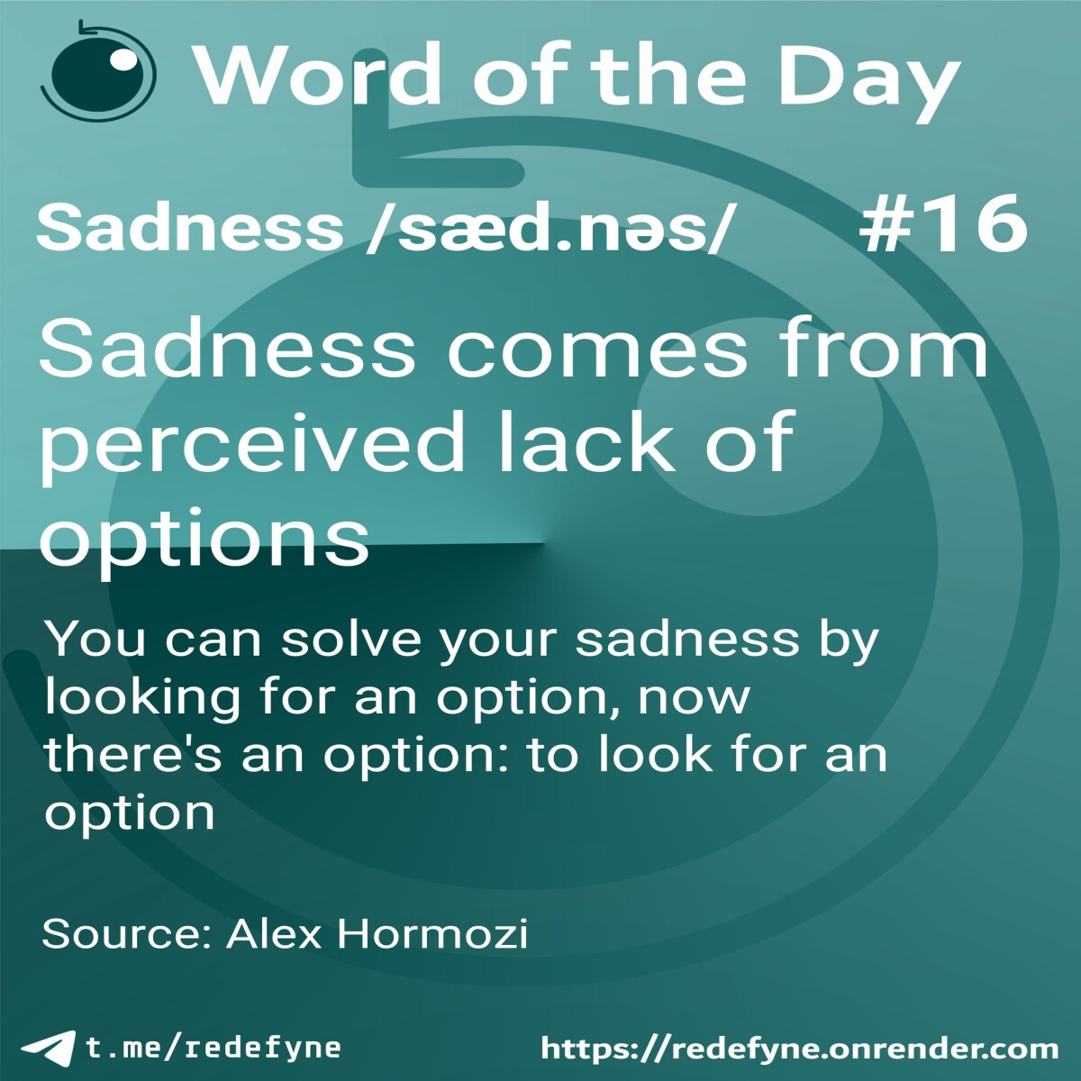 Operational definition of sadness