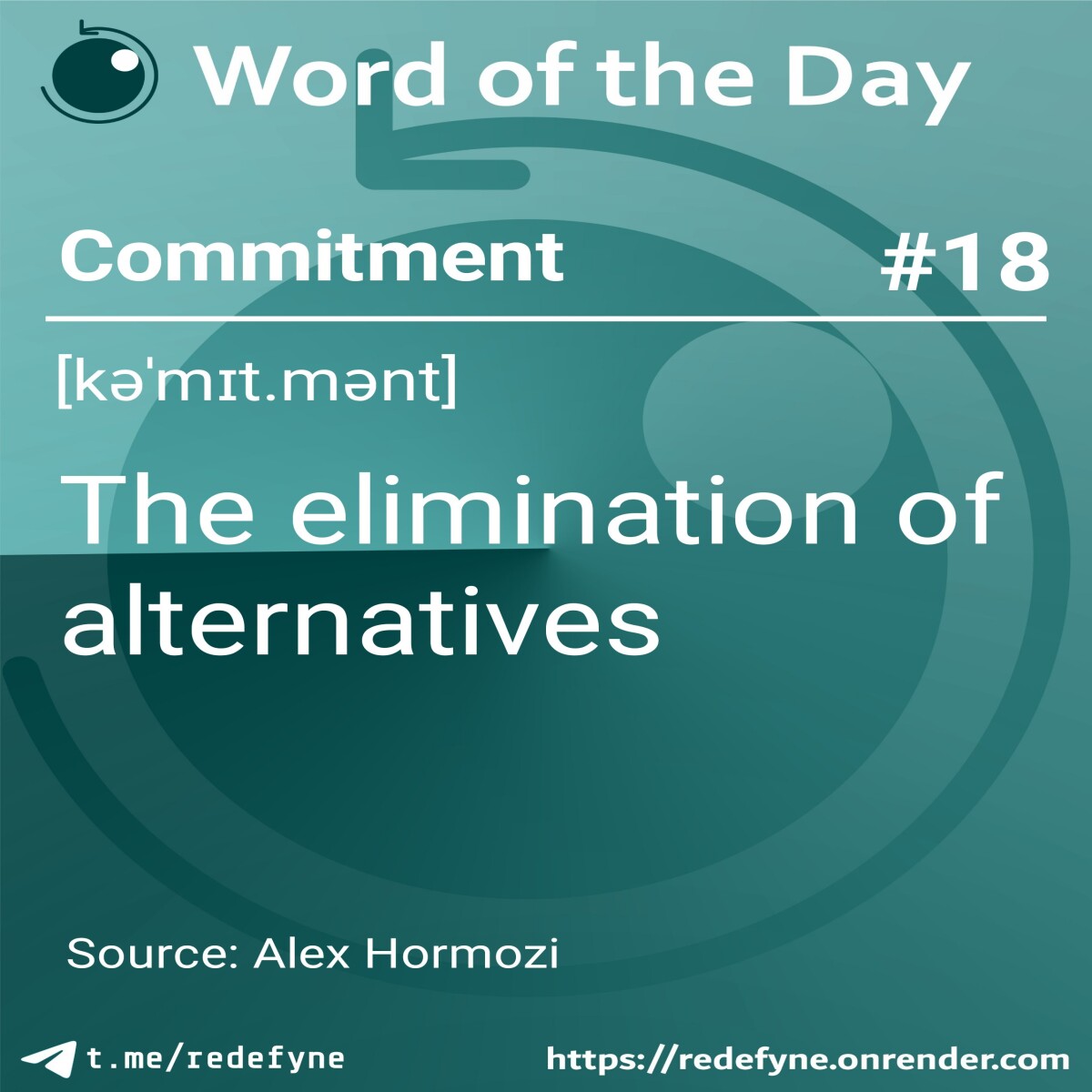 Operational definition of commitment