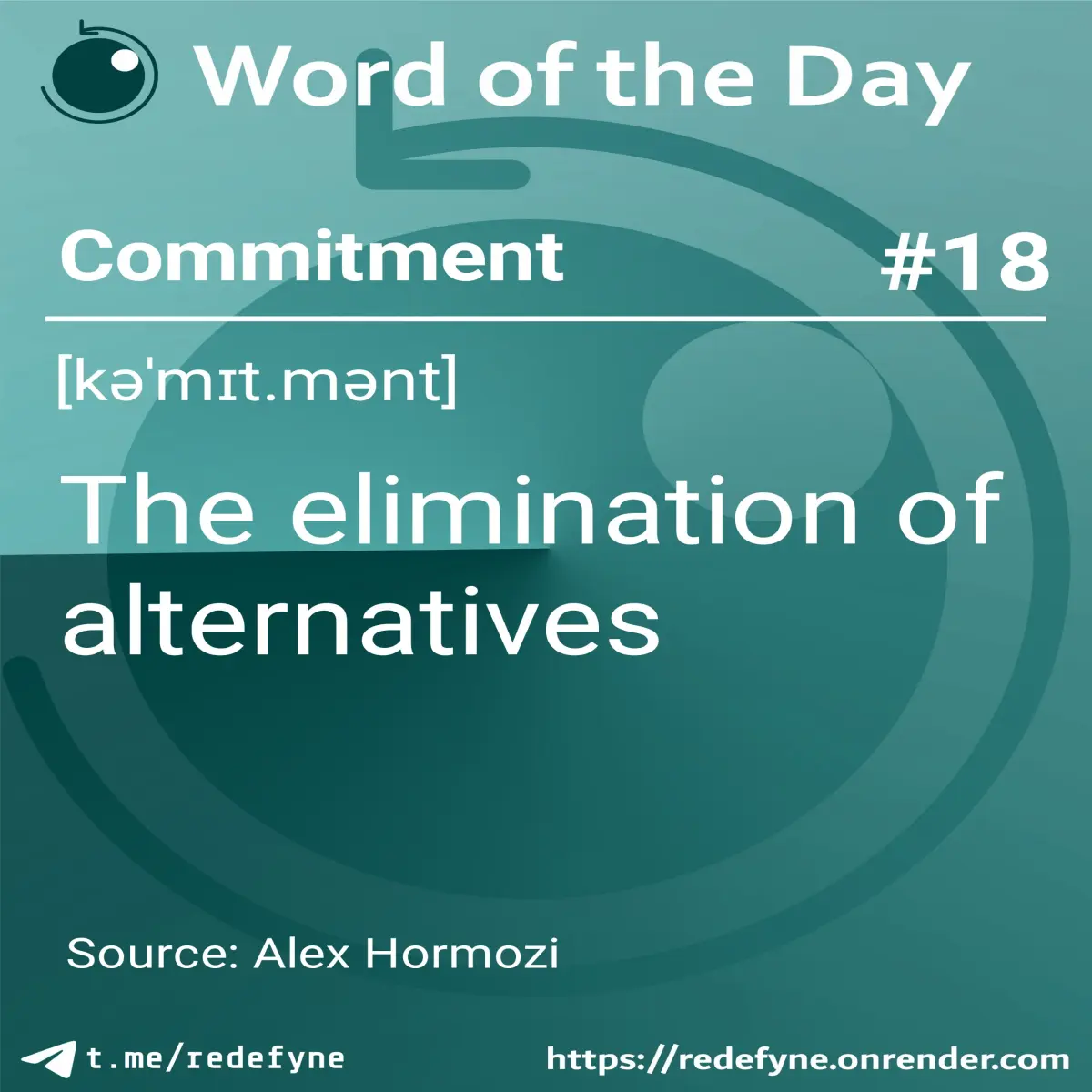 Operational definition of commitment