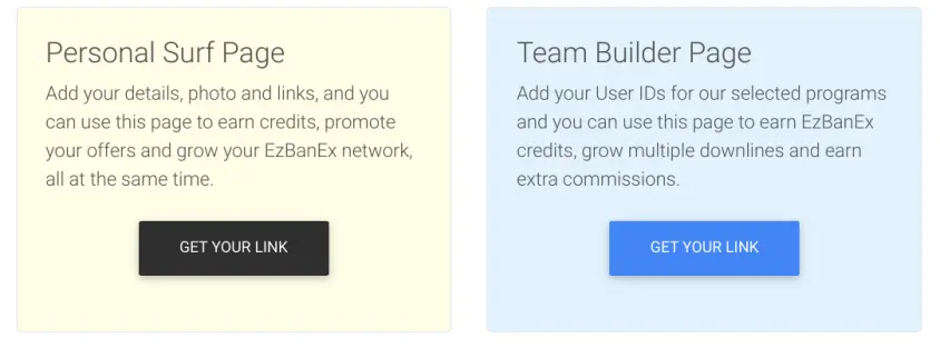 Profile and Team Pages EzBanex