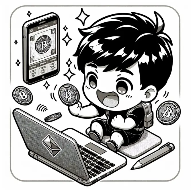 enthusiastically buying crypto