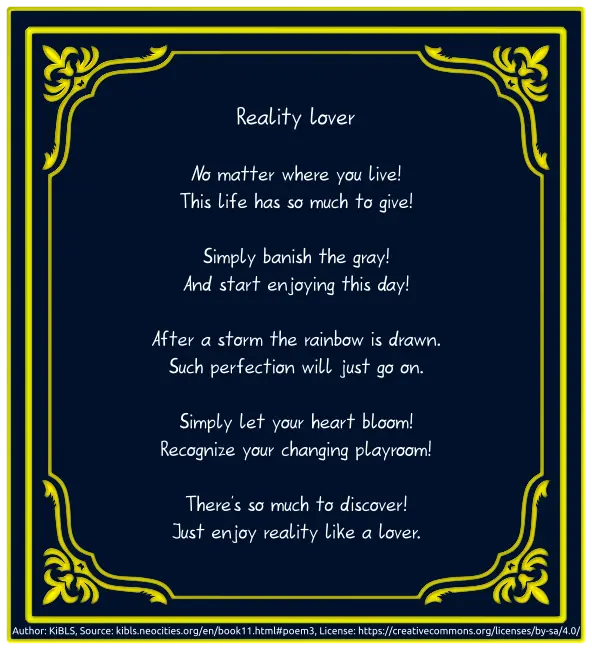 Reality lover