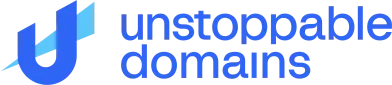 unstoppable domains logo which come to cooperate with monero .xmr and cake wallet