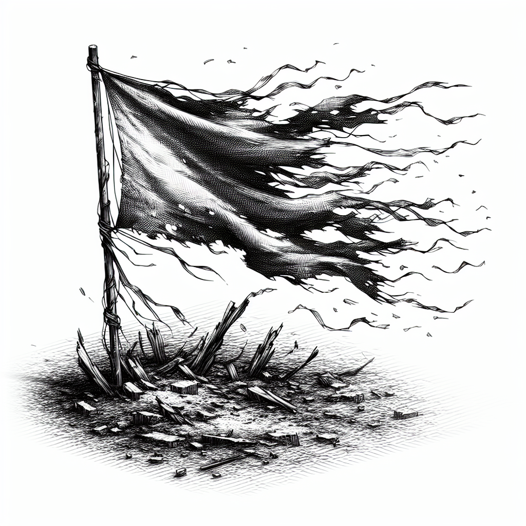 Tattered flag