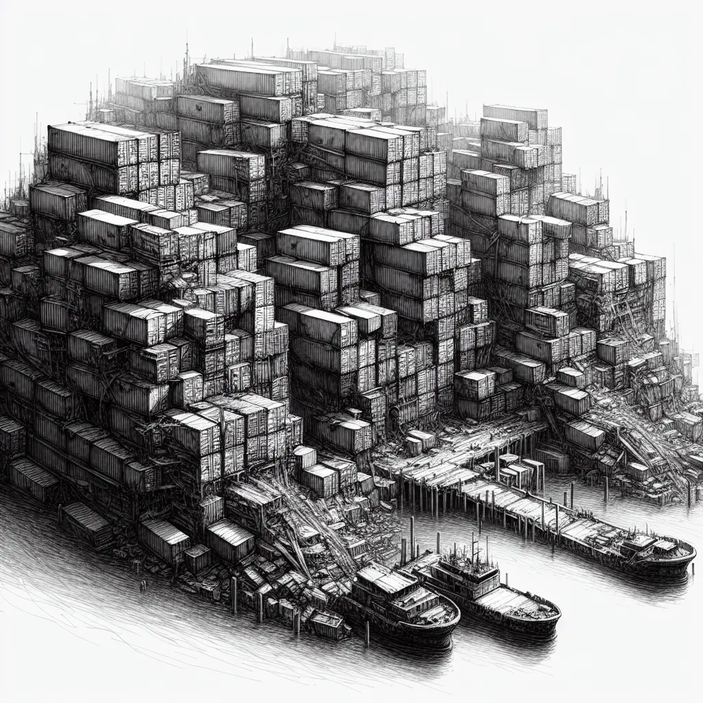 Dilapidated harbor