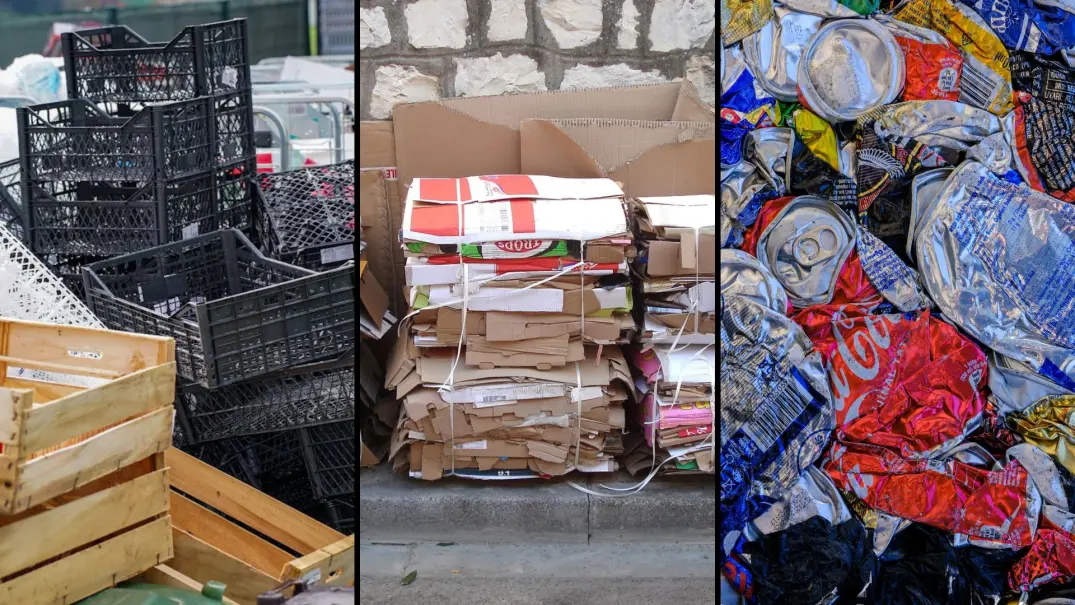 separated trash