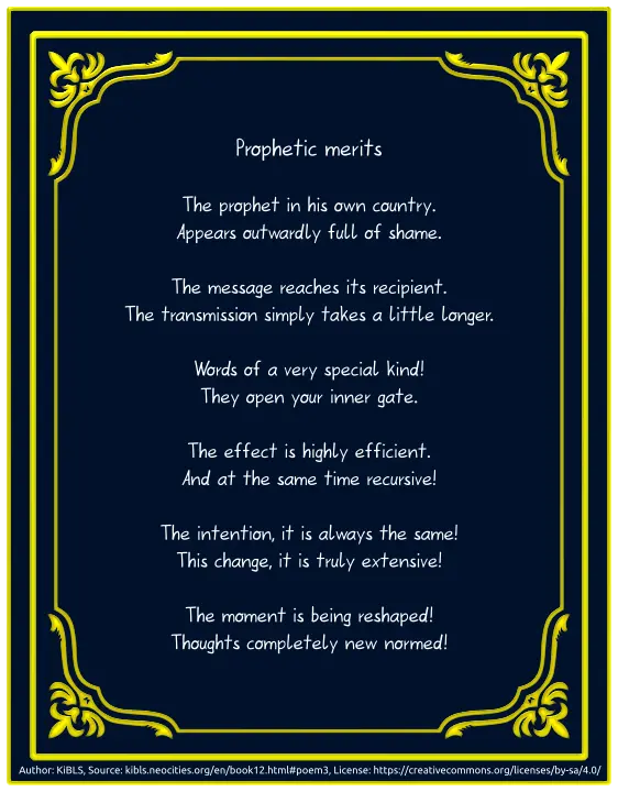 Prophetic merits
