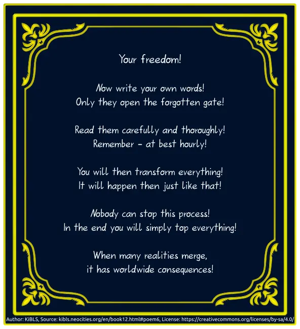 Your freedom!
