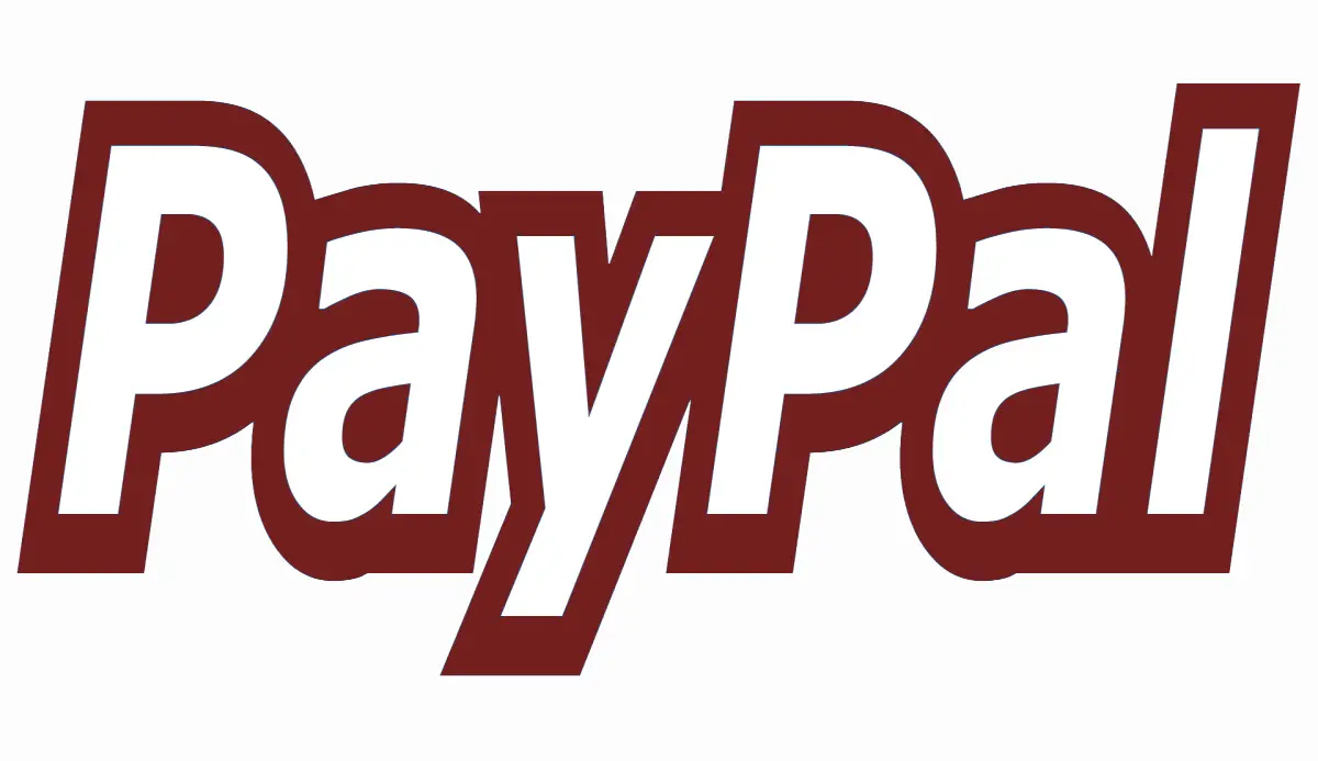 PayPal logo in red