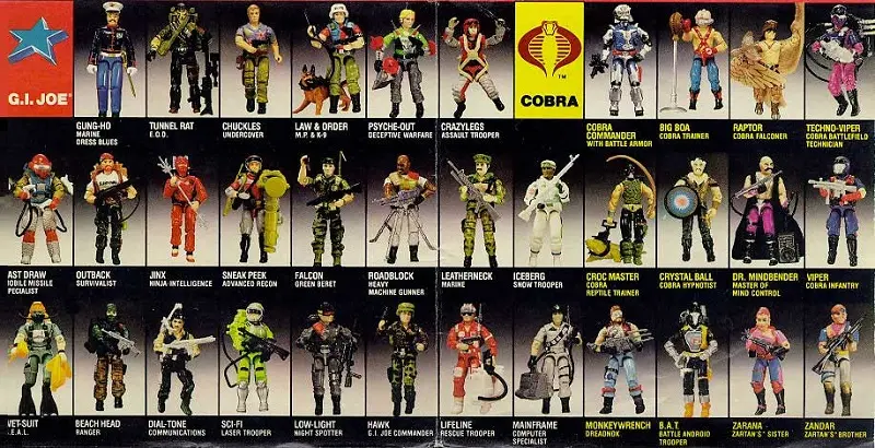 GI Joe Toys - The Soldiers / Action figures of 1987