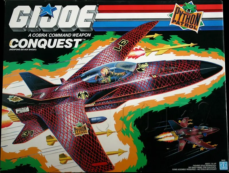 GI Joe Toys - Forward-swept wing jet fighter design - The Conquest