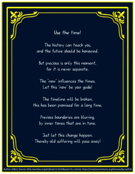 Use the time!