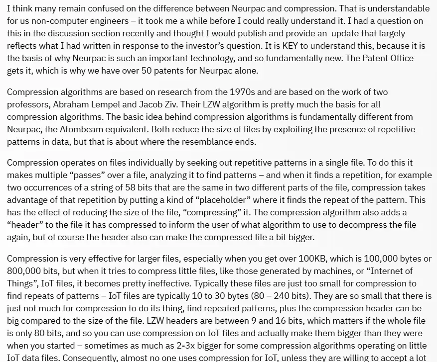 atombeam versus compression