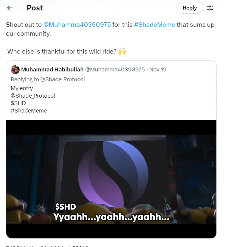 SHD shade meme