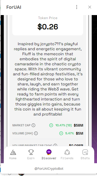 My Meme coin the Ai created $Fluff smh!