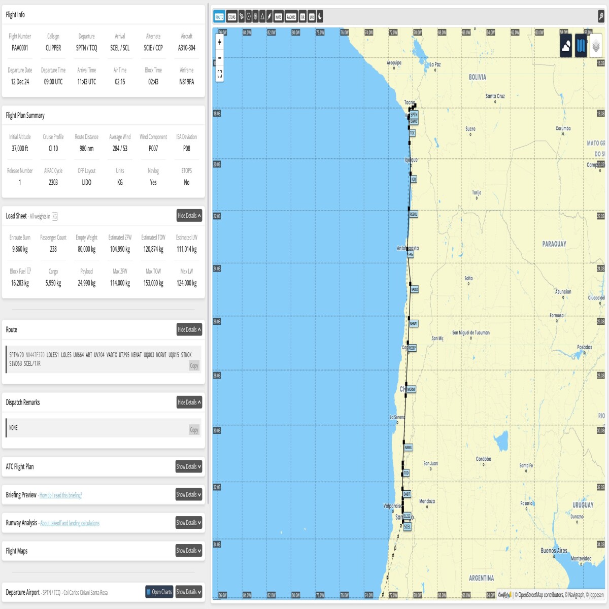 Flight plan