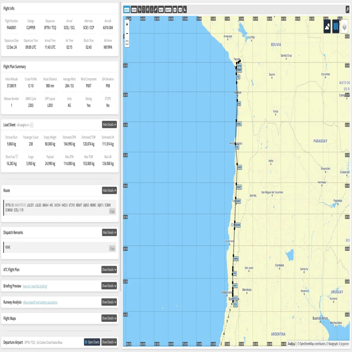 Flight plan