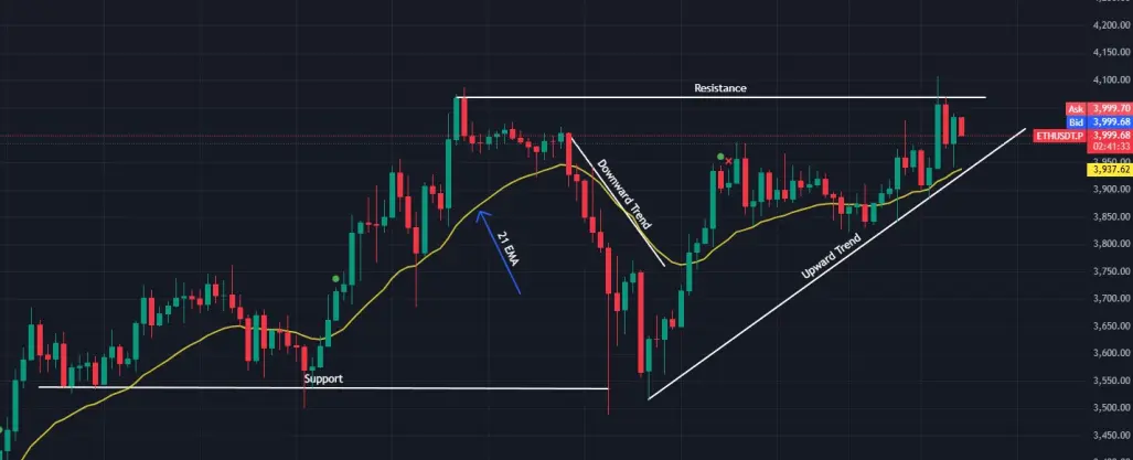 support and resistance lines