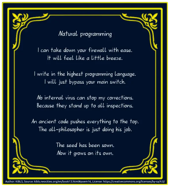 Natural programming