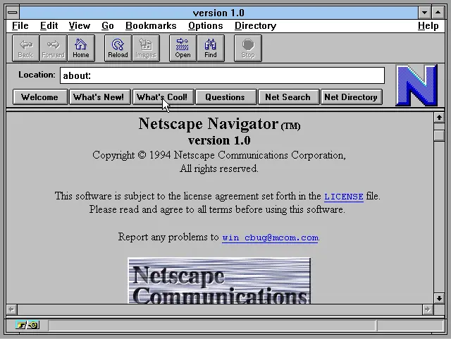 Netscape Navigator 1